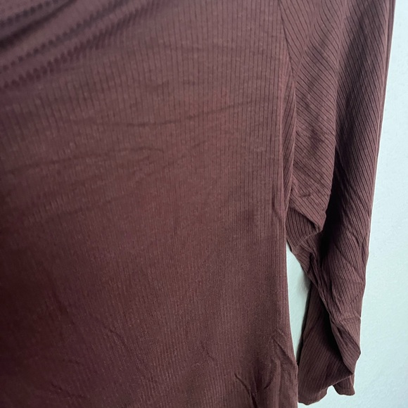 Off the shoulder brown going out shirt, SHEIN size 4x - Picture 6 of 6